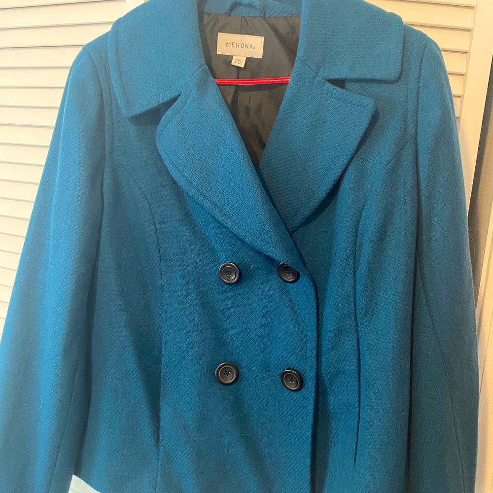 Beautiful blue Merona double buttoned peacoat! XXL